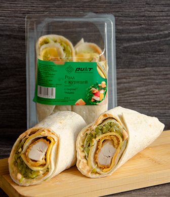 Ролл с курицей 210г сыр чеддер
