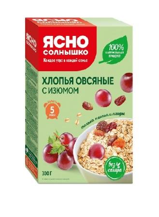 Хлопья Ясно солнышко Изюм 300г