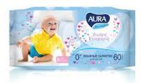 Салфетки Аура Ультра комфорт детск.60шт