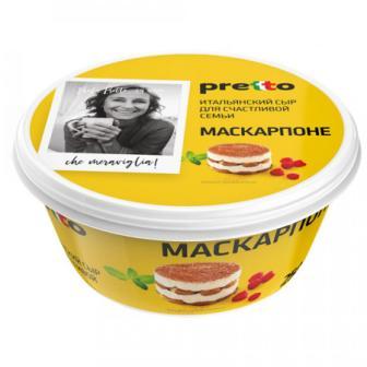 Сыр Pretto Маскарпоне 80% 250г пл/с