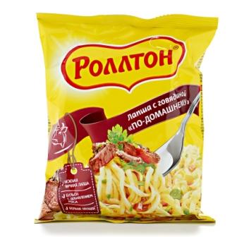 Лапша Роллтон Говядина 85г пакет