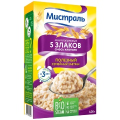 Хлопья Мистраль Смесь 5злаков 400г