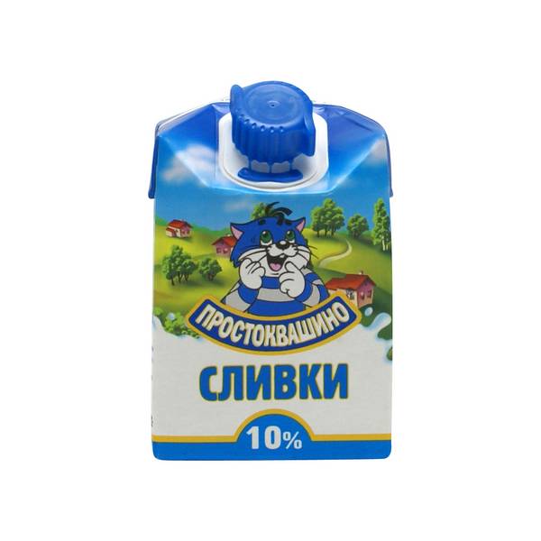 Сливки Простоквашино 10% 205г