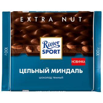 Шоколад Риттер Спорт тем/цельный миндаль Экстра 10
