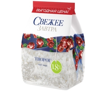 Творог Свежее Завтра 1.8% 400г