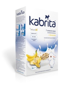 Каша Кабрита 180г 7 злаков/банан на козьем молочке
