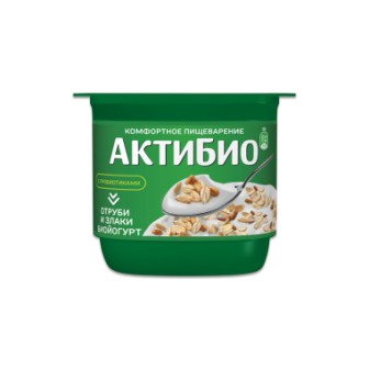 Йогурт Актибио 130г отруби/злаки