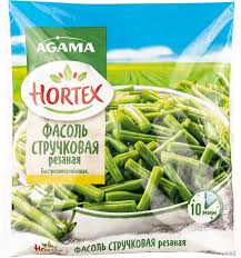 Фасоль Агама стручковая резаная 400г с/м