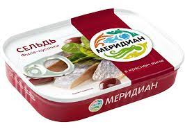 Сельдь филе Меридиан в красном вине 115г