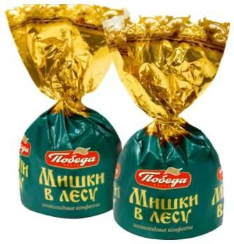 Конфеты Мишки в лесу Победа