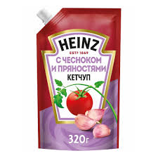 Кетчуп Хайнц чеснок/пряности 320г д/п