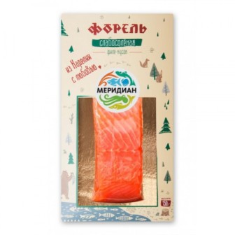 Рыба Меридиан форель филе-кусок с/с 150г в/у