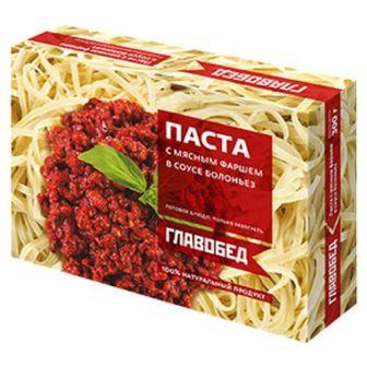 Паста Главобед с мясным фаршем в соусе 300г